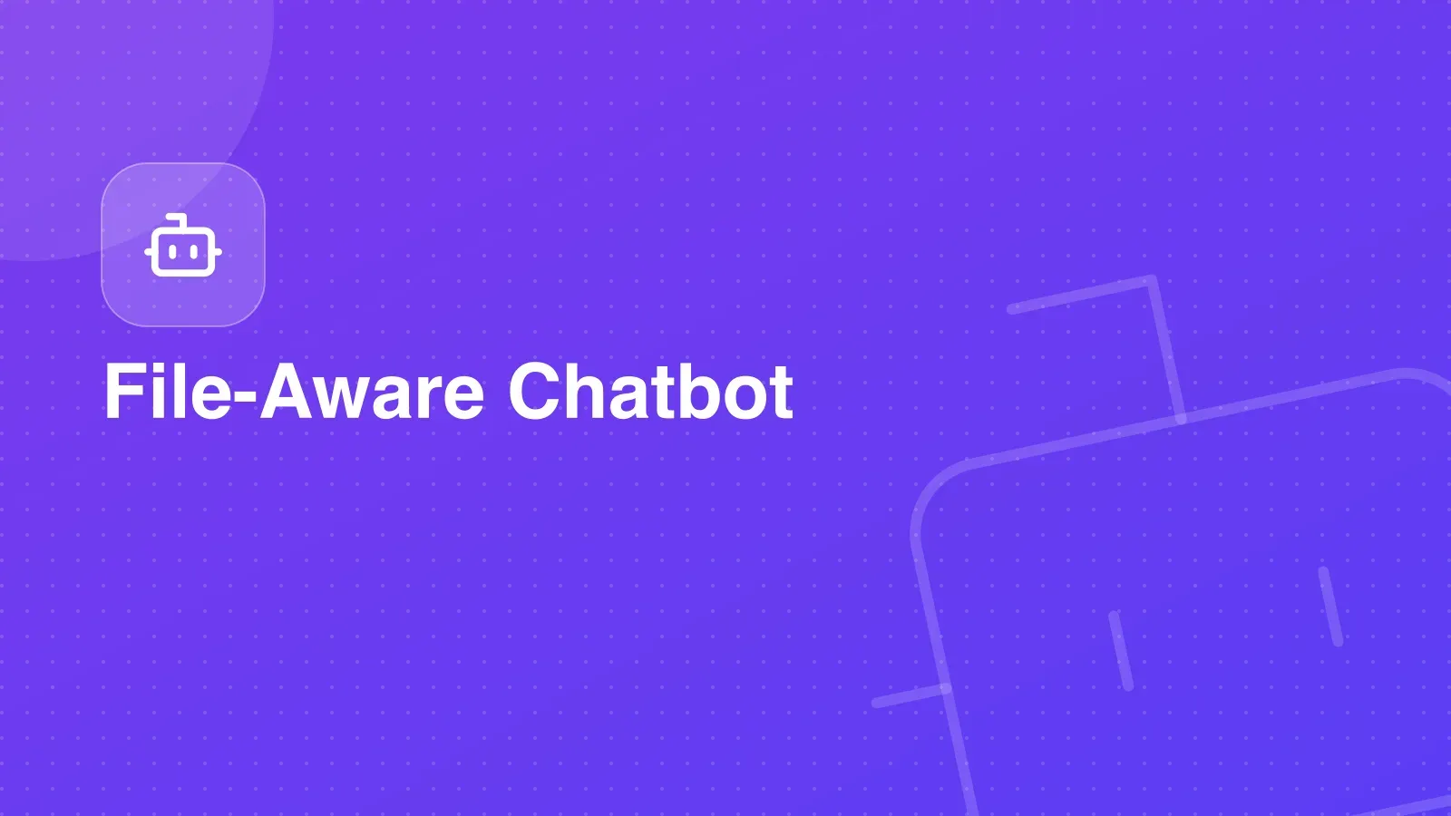 Chat interface answering a question with sources from uploaded documents